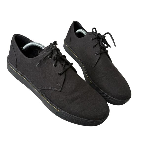 Dr. Martens Cairo Lo Canvas Shoes Black Unisex Size 11 M /12 L Lace Up Casual